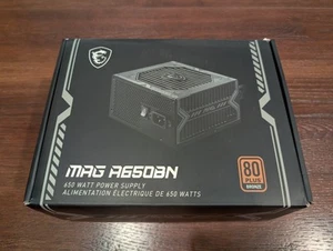 MSI Mag A650BN Gaming Power Supply 80 Plus Bronze 650W - Afbeelding 1 van 4