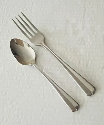 Oneida Stainless USA Gala Impulse Dinner Fork and Teaspoon Glossy - Image 1 of 4