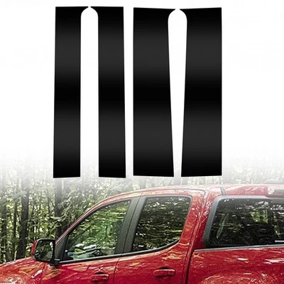 For 2015-2022 Chevrolet Colorado Glossy Black Pillar Post Door Trim Accessories - Изображение 1 из 4