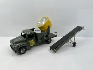 Vintage 1950’s Buddy L Searchlight Repair & Conveyor Belt Army Green USA HTF - Picture 1 of 18