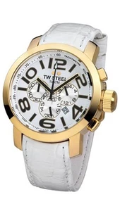 TW STEEL Grandeur white chronograph watch TW55 - Picture 1 of 1