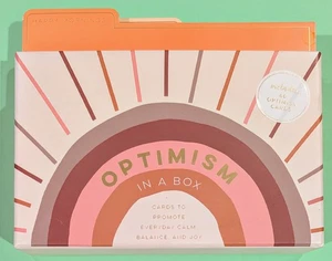 Eccolo OPTIMISM IN A BOX 60 Cards Calm Balance & Joy Front Quote, Back Mantra - Imagen 1 de 6