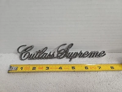 Oldsmobile Cutlass Supreme Vintage Cromo Metal Emblema Años 70 442 Foto 1 de 4