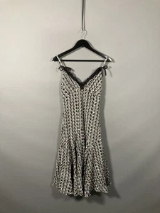 TED BAKER SILK Dress - Size 1 UK8 - Grey - Great Condition - Women’s - Picture 1 of 4