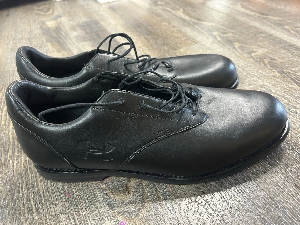 Мужские туфли для гольфа Under Armour UA без шипов полностью черные размер 10,5 - Изображение 1 из 4