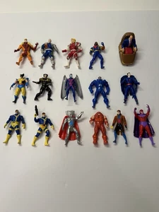 X-Men Heavy Metal Heroes Die Cast 14 Figuren Lot Toy Biz Vintage 1990er SELTEN 2,5" - Bild 1 von 24