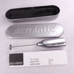 Aerolatte Milk Frother w/ Working Batteries & Metal Box. Latte Hot Chocolate Etc