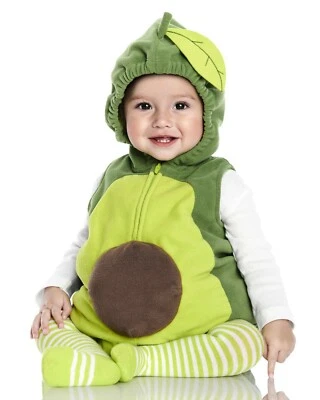 Carter's Avocado Halloween Costume 3/6 6/9 or 12 Months Brand NEW Unisex - Image 1 of 3
