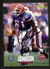 Carte de football classique draft Ellis Johnson #15 signée autographe auto 1995
