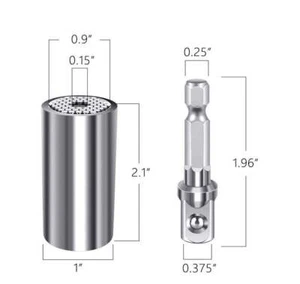 Multifunktional/Selbstverstellbar/Multigröße/Universal Steckschlüssel Werkzeug Set mit Adapter - Bild 1 von 6