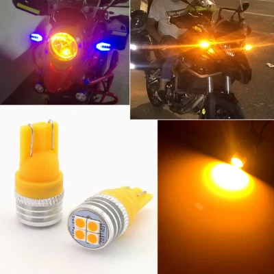2 luces LED SMD amarillas ámbar posición moto estacionamiento ciudad 2825 168 194 Foto 1 de 4
