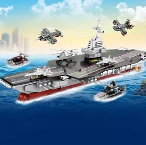 Aircraft Carrier Building Blocks Set 546 Pieces - Picture 1 of 4