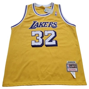Magic Johnson Los Angeles Lakers Mitchell Ness Hardwood Jersey Adult 48 XL - Picture 1 of 11