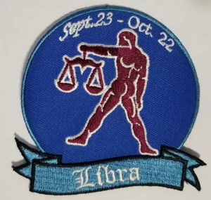 Libra Horoscope Patch approx 3.25" - Picture 1 of 2