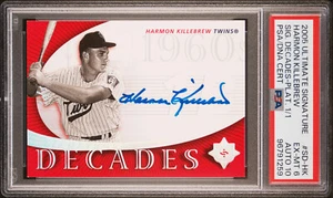 2005 UD Ultimate Signature Decades Platinum HARMON KILLEBREW #1/1 PSA 6 /10 Auto - Picture 1 of 2