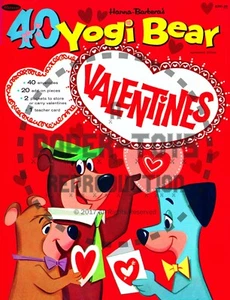 REIMPRESIÓN DE COLECCIÓN - 1964 - LIBRO PERFORADO YOGI BEAR VALENTINES - Imagen 1 de 10