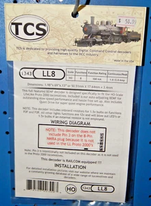 TCS #1343 LL8 Decoder for Proto-2000 locomotives NEW - Picture 1 of 2