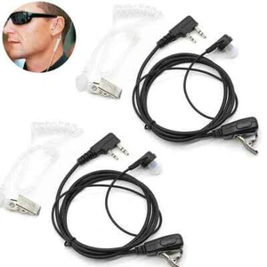 2X 2-Pin Walkie Talkie Earpiece Headset Earphone BAOFENG/BAOJIE/WEIERWEI Radio - Zdjęcie 1 z 6