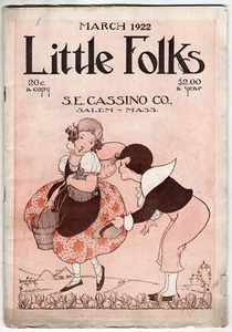 Revista infantil Little Folks marzo 1922 grandes anuncios e ilustraciones - Imagen 1 de 4