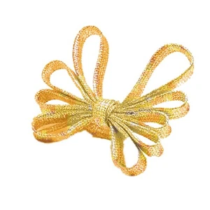 Schnürsenkel Glitzer Schnürbänder Flachsenkel Schuhbänder Glitter Gold - Bild 1 von 1