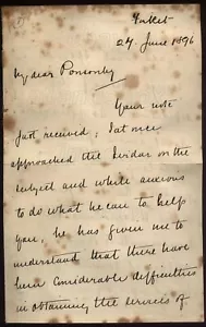 1896 SUDÁN - carta de batalla de FIRKET, general Frances R. Wingate a John Ponsonby - Imagen 1 de 4