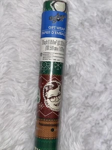 A Christmas Story 20 pies cuadrados envoltura de regalo 2,5 pies x 3,33 yardas FRA-GEE-LAY nuevo - Imagen 1 de 11