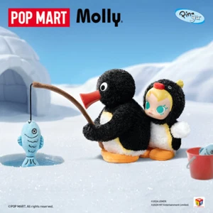 POPMART Baby Molly × PINGU Happy Fishing Series Vinyl Plush Blind Box Figure HOT - Picture 1 of 21