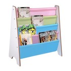 Kids Book Shelf Sling Storage Rack Organizer Bookcase Display Holder Opt