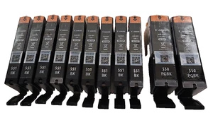 11x orig. Canon PGI-550 PGBK + CLI-551 BK SETUP Install Inks cartucce inchiostro nuove - Foto 1 di 1