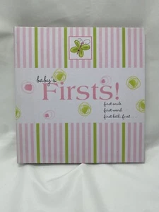New - Baby Girl First Year Memories And Photo Book -Baby’s FIRSTS- 8.5” X 8.5” - Picture 1 of 5