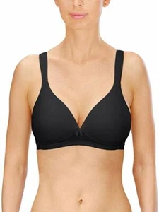 Naturana Womens 42D Non Wired T-Shirt Bra. Soft Flexible Padded Cup. Black - Picture 1 of 1