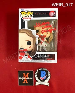 Alisha Weir autografata firmata Abigail Funko Pop #1582 Beckett COA horror - Foto 1 di 4
