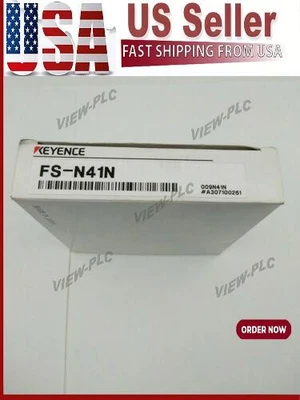 KEYENCE FS-N41N Fiber Optic Sensors FSN41N New In Box One US Free TAX - Image 1 of 4