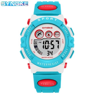 Relógios infantis à prova d'água LED digital relógio masculino feminino esportes corrida presente - Imagem 1 de 2