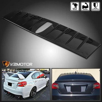 Fits 2015-2021 Subaru WRX STI Black Shark Fin Roof Spoiler Wing Vortex Generator Foto 1 de 4