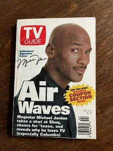 TV Guide 1996 Michael Jordan Chicago Bulls Collector Signature Cover NBA Preview - Bild 1 von 2