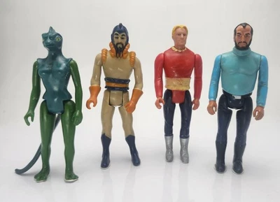 Lote de 4 figuras de acción Flash Gordon Mattel 1979 4" Foto 1 de 4