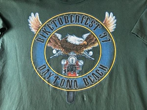 Vintage 1997 Biketoberfest Daytona Beach T-Shirt XL Biker Eagle USA Made - Picture 1 of 6
