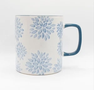 Peaceful Flowers Coffee Tea Mug Cup 18 Oz Ceramic White By Home Essentials - Picture 1 of 8