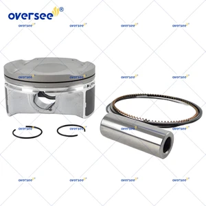 6CE-11631-01 Piston Set with Rings STD for Yamaha 4T 200 225 250 300HP Outboard - Foto 1 di 6