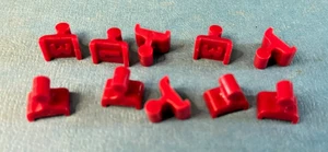 1982 Parker Brothers Survive Game Red People Tokens Replacement Parts Pieces - Picture 1 of 1