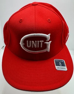 Gorra ajustada vintage G Unit para hombre 8 roja blanca grande G Reebok RBK lana años 2000 Foto 1 de 4