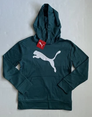 Sudadera con capucha PUMA verde azulado manga larga para niños nueva con etiquetas - talla mediana - ENVÍO GRATUITO Foto 1 de 4