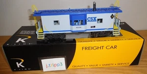 K-line K612-1431 CSX Railroad Bay Window Caboose Train 903784 O Scale Smoke Unit - Picture 1 of 6