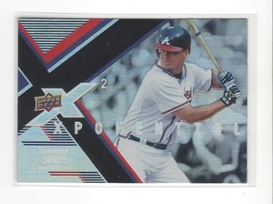 Upper Deck X Xponential 2 2008 #CJ Chipper Jones Braves - Imagen 1 de 2
