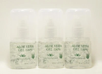 Aloe Vera Gel 100% Reisegröße 3x 30 ml Pump Spender Trockene Haut Pere Marve