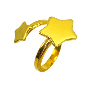 Contrarie Ring Stern Plain 925 Silber - Bild 1 von 1