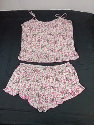 Secret Treasures Womens 2 Piece Sleepwear White Floral Size X-large (16-18) - Image 1 of 4