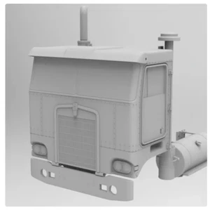 3d printedKENWORTH K-100 FLAT TOP 52" 1/24th SCALE CAB designed by Alfa Cantauri - Picture 1 of 4