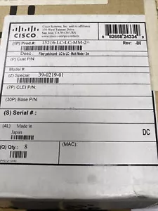 Cisco 15216-LC-LC-MM-2 fibra ottica arancione x 8 unità - Foto 1 di 2